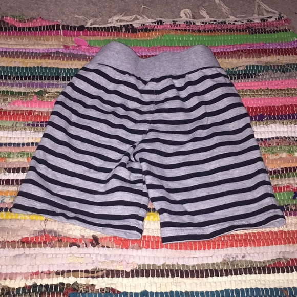 Okie Dokie Grey and Blacked Striped pull on shorts - Picture 2 of 2